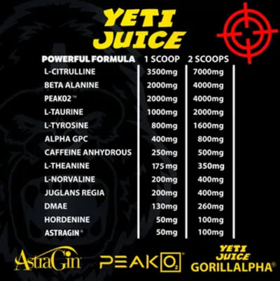 GorillAlpha Yeti Juice 480g